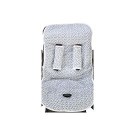 Хлопковый матрасик в коляску Mammie — синие цветы